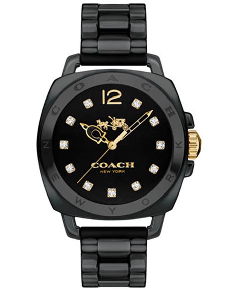 coach boyfriend watch|coach boyfriend watch black.